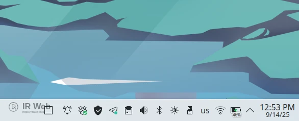 Pengaturan System Tray di KDE Plasma untuk menampilkan ikon aplikasi.