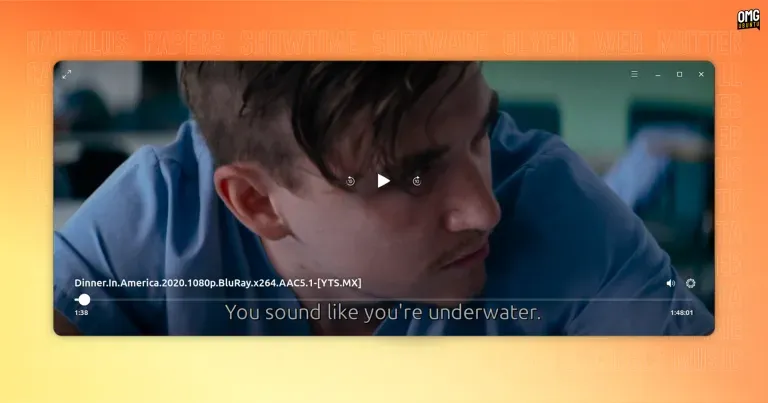 Antarmuka aplikasi Showtime yang modern dan imersif.