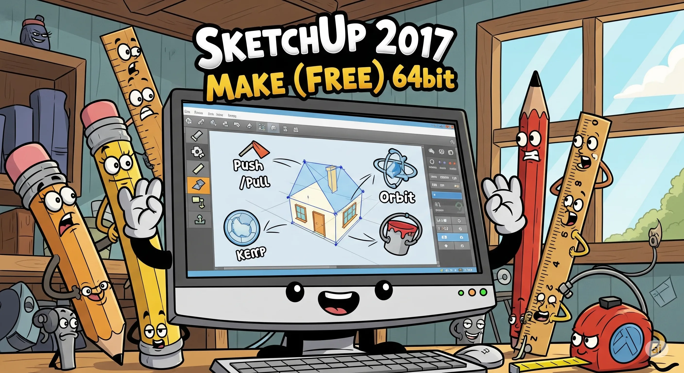 Gambar untuk artikel Download SketchUp 2017 Versi Make (Gratis) 64bit