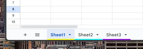 Menghapus sheet di Google Sheets