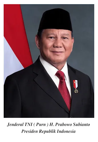 Foto Resmi Presiden Prabowo Subianto