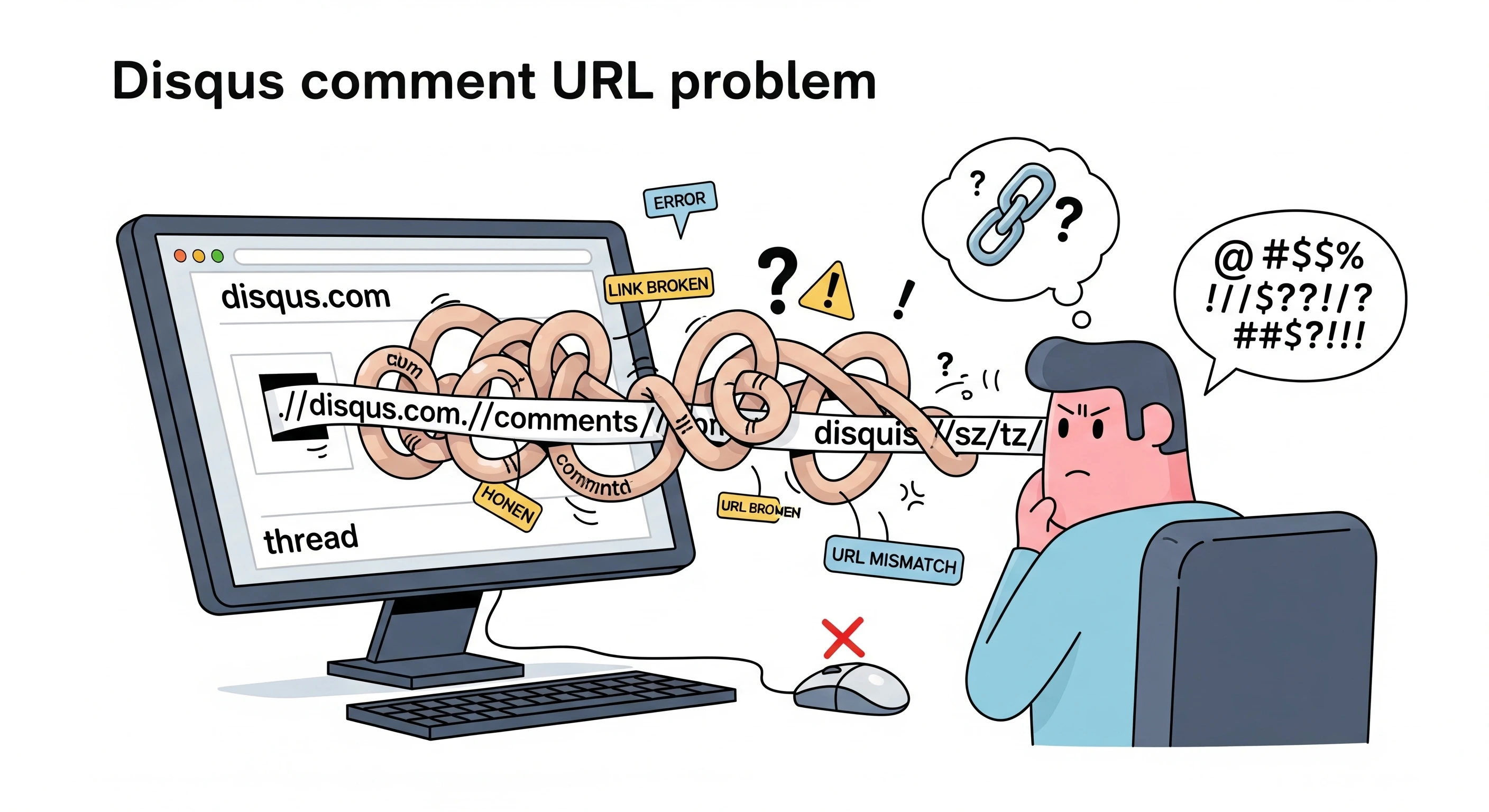 Ilustrasi Masalah URL Komentar Disqus