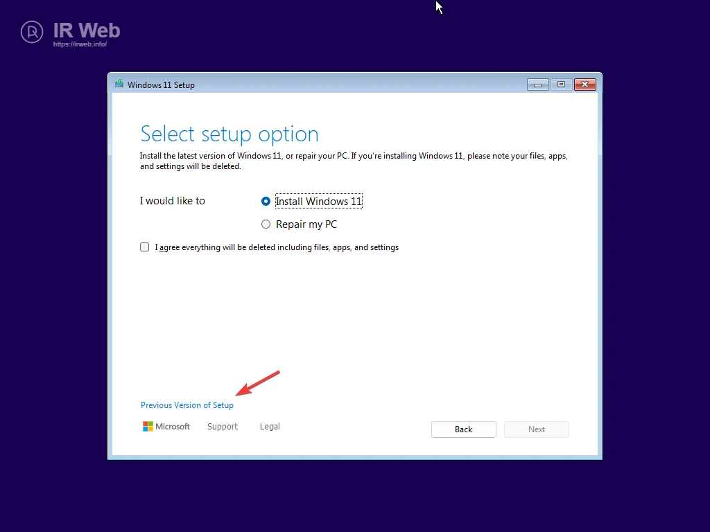 Layar Setup Awal Windows 11